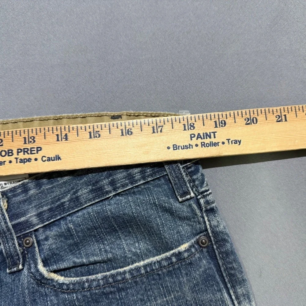 Levi Strauss Signature Jeans Mens 36x32 Blue Low Bootcut Denim 100% Cotton
